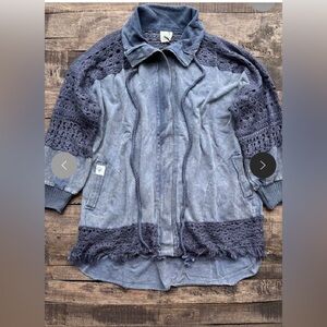 NWT Jaded Gypsy Sprit Jacket Vintage Navy OS